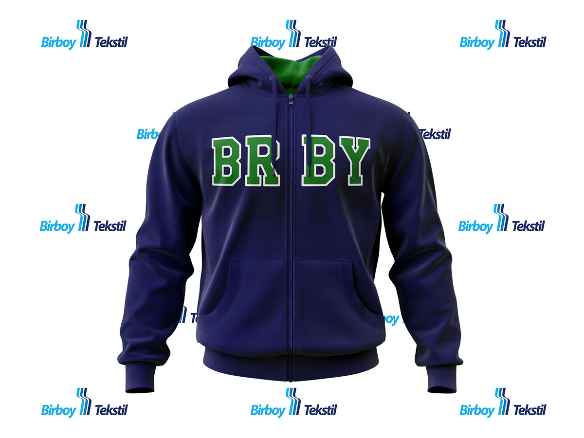 Birboy Okul Kıyafetleri - Tam Fermuar Kapüşonlu  Sweatshirt | Birboy School Uniforms - Full Zip Hoodie